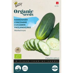 Buzzy Organic Komkommer Marketmore  - Bio - Groentezaden - 1 g