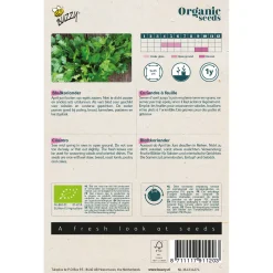 Buzzy Organic Koriander (Bladkoriander) - Bio - Kruidenzaden - 3 g