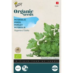 Buzzy Organic Peterselie Gigante D'Italia  - Bio - Groentezaden - 2 g