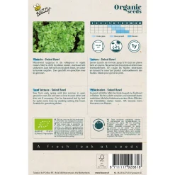 Buzzy Organic Pluksla Salad Bowl - Groen  - Bio - Groentezaden - 1 g