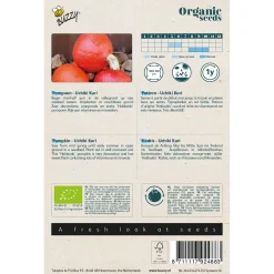 Buzzy Organic Pompoen Uchiki Kuri  - Bio - Groentezaden - 1.75 g