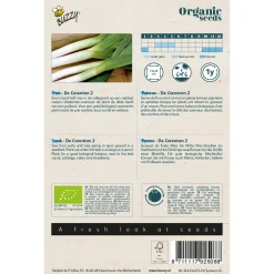 Buzzy Organic Prei De Carentan 2 - Bio (Herfst) - Groentezaden - 1.5 g