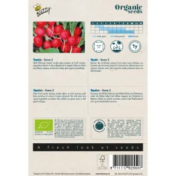 Buzzy Organic Radijs Saxa 2 - Bio - Groentezaden - 2.5 g