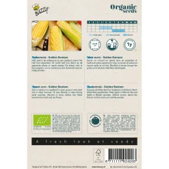 Buzzy Organic Suikermais Golden Bantam  - Bio - Groentezaden - 3 g