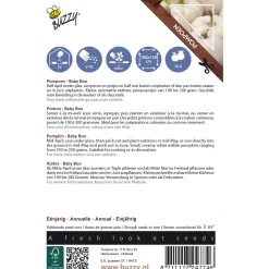 Buzzy Ornamental - Pompoen Baby Boo - Groentezaden - 1 g
