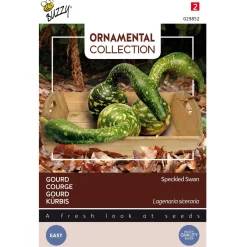 Buzzy Ornamental Gourd Speckled Swan (Lagenaria Siceraria) - Groentezaden - 2.5 g