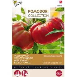 Buzzy Pomodori - Vleestomaat Supersteak F1 - Groentezaden - 10 stuks