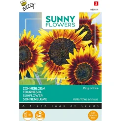 Buzzy Sunny Flowers - Zonnebloem Ring Of Fire - Bloemenzaden - 750 mg