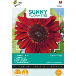 Buzzy Sunny Flowers - Zonnebloem Moulin Rouge - Bloemenzaden - 1 g