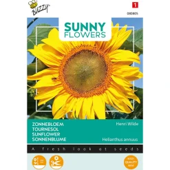 Buzzy Sunny Flowers - Zonnebloem King Kong - Bloemenzaden - 4 g