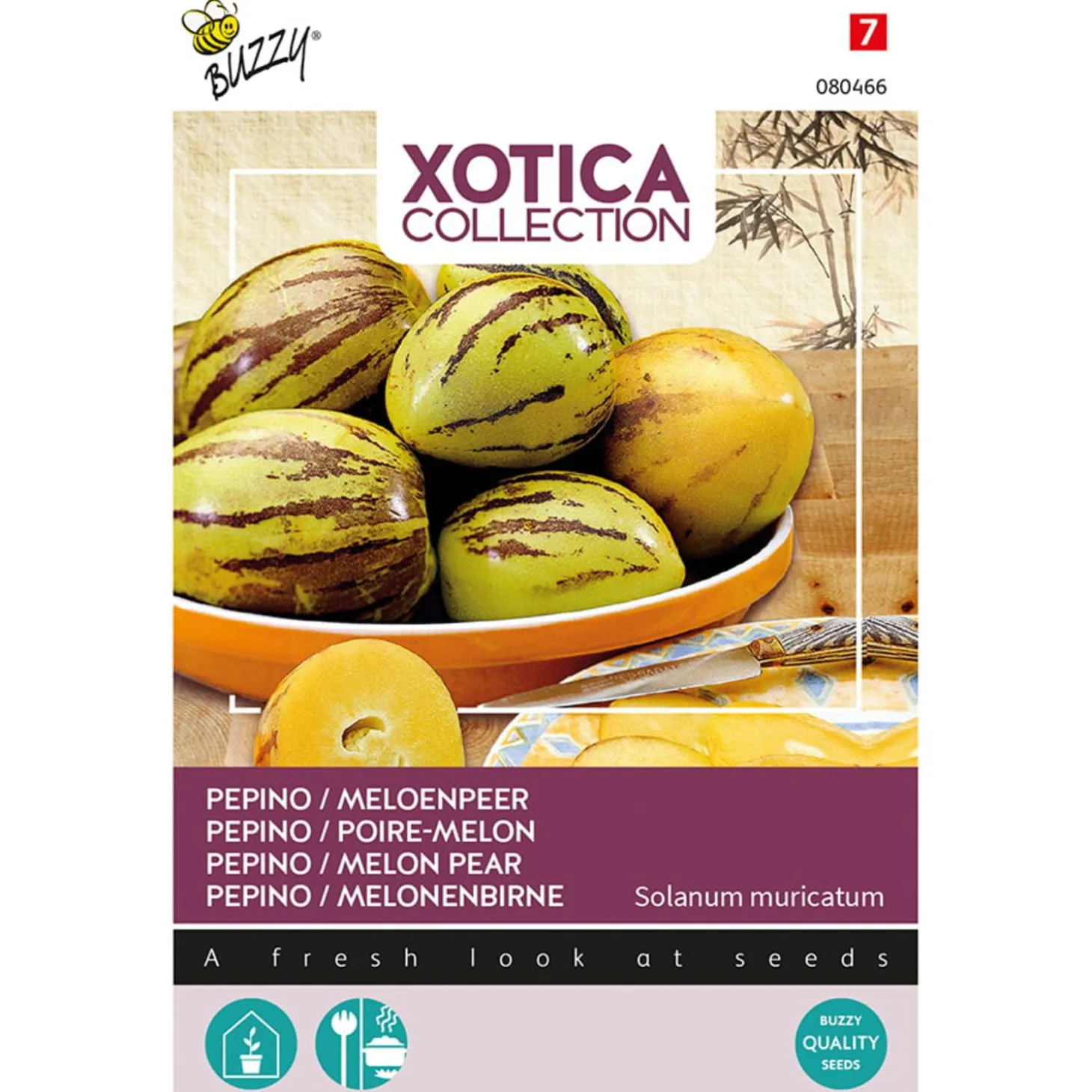 Buzzy Xotica Pepino - Meloenpeer - Exotische zaden - 4 g 15 stuks