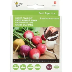 Buzzy Zaadband Radijs Ronde Soorten Gemengd - Groentezaden - 3x2.5 m Multi-Color