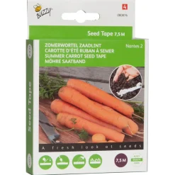 Buzzy Zaadband Wortelen Nantes 2 - Groentezaden - 3x2.5 m