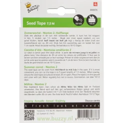 Buzzy Zaadband Wortelen Nantes 2 - Groentezaden - 3x2.5 m