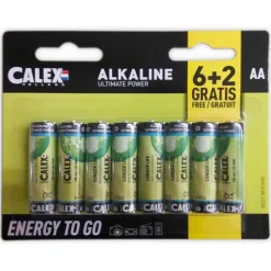 Calex Alkaline Aa Batterij Penlite - Elektra - 6+2 stuks