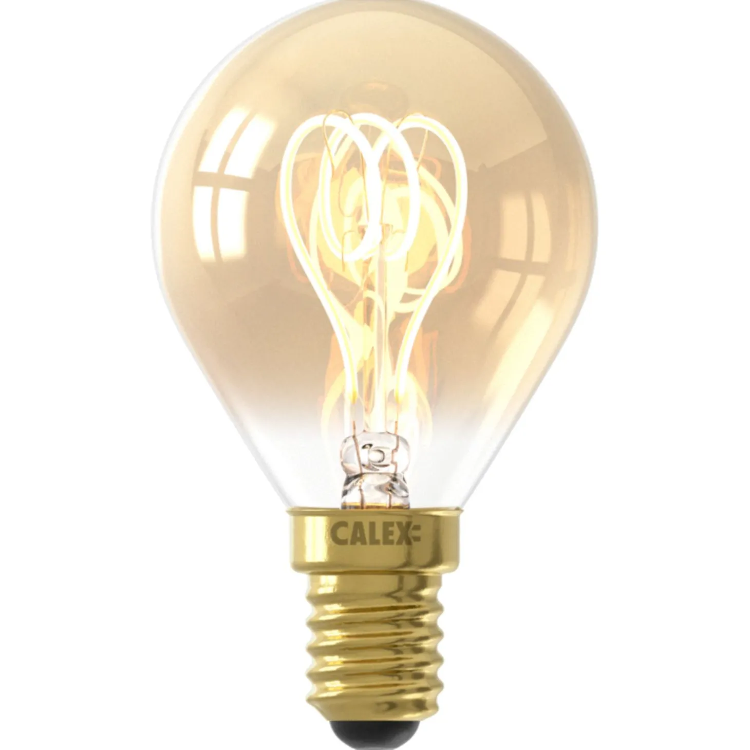 Calex Led Ball Gold Flex Filament E14 4w 136lm - Lichtbron -