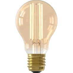 Calex Led Filament Lamp Goud E27 A60 4.5w - Lichtbron - Warm Wit 1 stuk