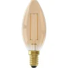 Calex Led Kaars Goud Straight Filament E14 3.5w 250lm - Lichtbron -