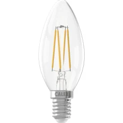 Calex Led Kaars Helder Straight Filament E14 4.5w 470lm - Lichtbron -