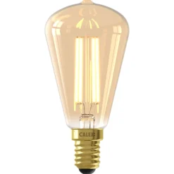 Calex Led Rustic Gold Straight Filament E14 3.5w 250lm - Lichtbron - 1 stuk