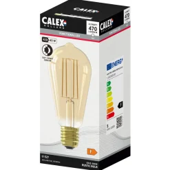Calex Led Rustiek Goud Day/Night Sensor E27 4.5w 470lm - Lichtbron - 1 stuk