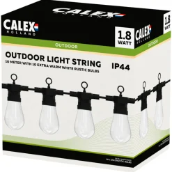 Calex Lichtsnoer 10 Lamps Helder - Tuinverlichting - 10 cm 590 g Clear