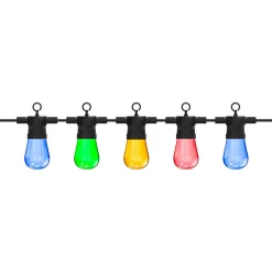 Calex Lichtsnoer 10 Lamps Met Remote - Tuinverlichting - 10 cm Multi-Color