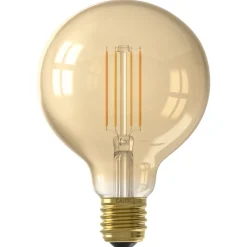 Calex Smart Led Filament Goud Globe E27 G95 - Lichtbron - 7 Watt