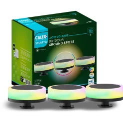 Calex Smart Outdoor Ground Spots 24v - Tuinverlichting - 810 g Multi-Color 3 stuks 24v