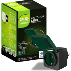 Calex Smart Outdoor Plug 16a Ip44  Bluetooth Mesh - Tuinverlichting - 142.8 g Multi-Color 230v