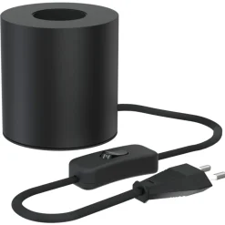Calex Tafelarmatuur Rond Black + Schakelaar 1.8m - Lichtbron -