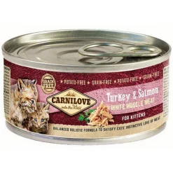 Carnilove Cans Kitten Turkey & Salmon - Kattenvoer - Kalkoen Zalm 100 g