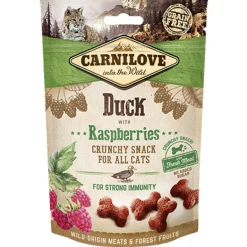 Carnilove Crunchy Snack Duck With Raspberries - Kattensnack - Eend 50 g