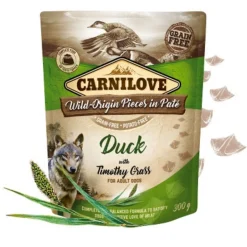 Carnilove Pouch Timothy Grass - Hondenvoer - Eend 300 g