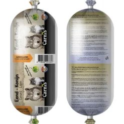 Carnis Aanvullend Diepvries Vlees - Diepvriesvoer - Eend Konijn 1000 g