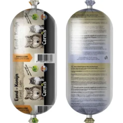 Carnis Aanvullend Diepvries Vlees - Diepvriesvoer - Eend Konijn 500 g