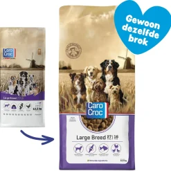 Carocroc Large Breed - Hondenvoer - Vlees Gevogelte Rijst 12.5 kg L