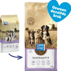 Carocroc Small Breed Vlees&Gevogelte&Rijst - Hondenvoer