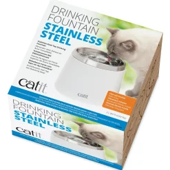 Catit Drinkfontein - Kattendrinkbak - 2 l Wit Edelstaal