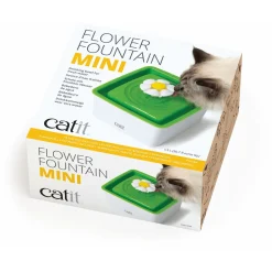 Catit Drinkfontein Mini Bloem Senses - Kattendrinkbak - Ø18.2x12 cm 1.5 l Wit Groen Mini