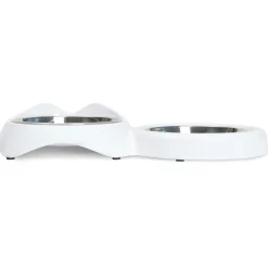 Catit Dubbele Voerbak - Kattenvoerbak - 32x17.5x6 cm Wit