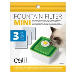 Catit Filters Drinkfontein Mini - Kattendrinkbak - 15x12x2.5 cm Wit 3 stuks