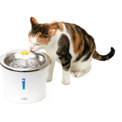 Catit Led Flower Fountain Rvs - Kattendrinkbak - Ø21x20 cm Wit