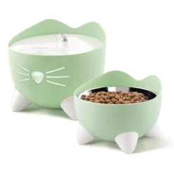 Catit Pixi Fountain Combi Kit - Kattendrinkbak - Groen Wit