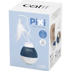 Catit Pixi Spinner - Kattenspeelgoed - Wit Blauw