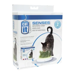 Catit Senses Grass Garden Navulling - Kattenspeelgoed - 2 stuks