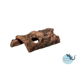 Ceramicnature Half-Log - Aquarium - Ornament - 18x10x6 cm Bruin M