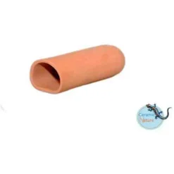 Ceramicnature Leghol Rond - Aquarium - Ornament - 9.5x4x3 cm Rood S