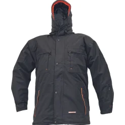 Cerva Werkjas Emerton Gevoerd Zwart - Werkkleding