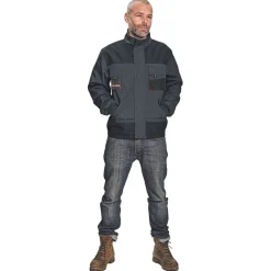 Cerva Werkjas Emerton Zwart&Antraciet - Werkkleding